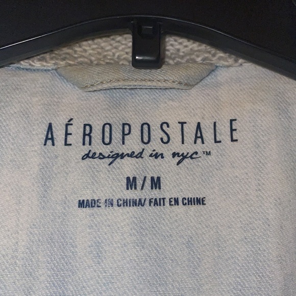 Aeropostale Jean jacket with soft grey sleeves - Picture 5 of 7